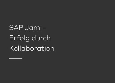 Die Kollaborationsplattform SAP Jam